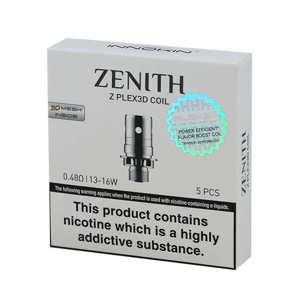 INNOKIN ZENITH COILS, Z, Zlide Plexus, Plex 3D KAL 1.6 0.8 0.5 0.48 Vape Coil UK
