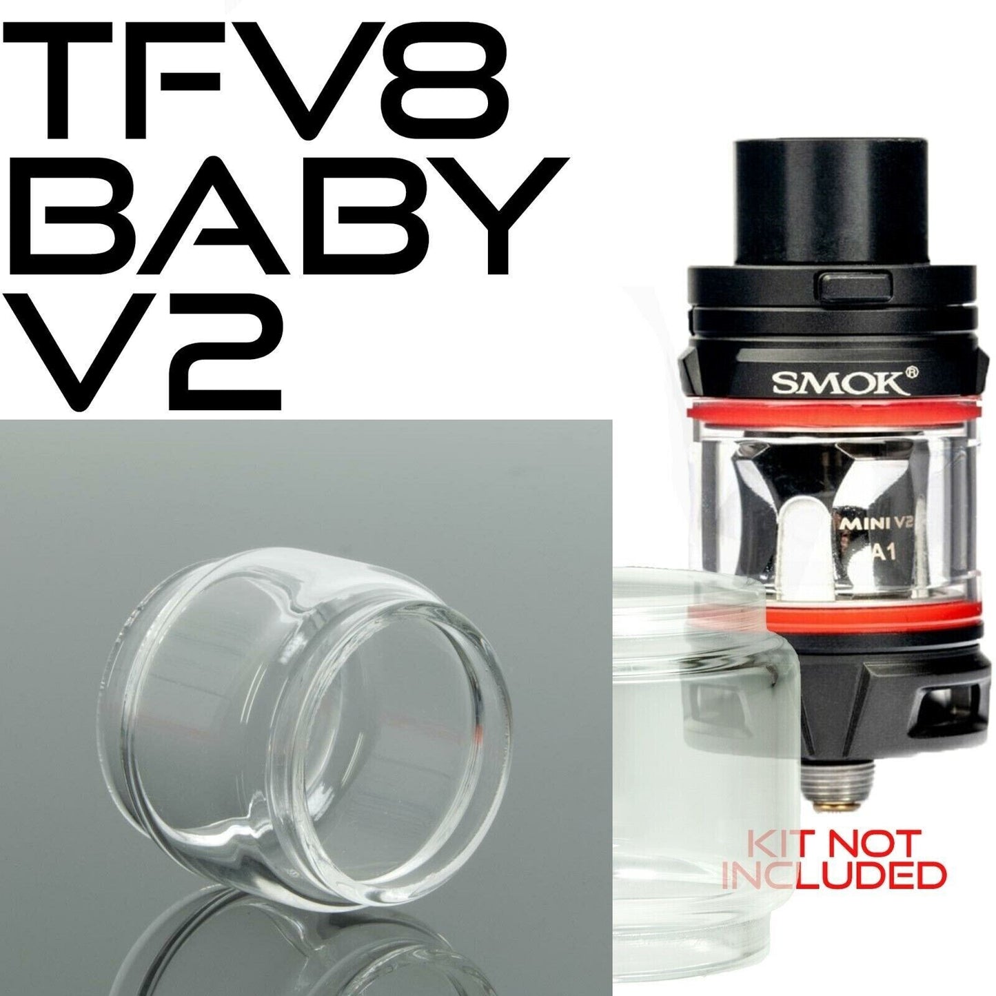 x1 SMOK Bubble Glass for Tanks Kits All Vape Models UK Free & same Day Dispatch