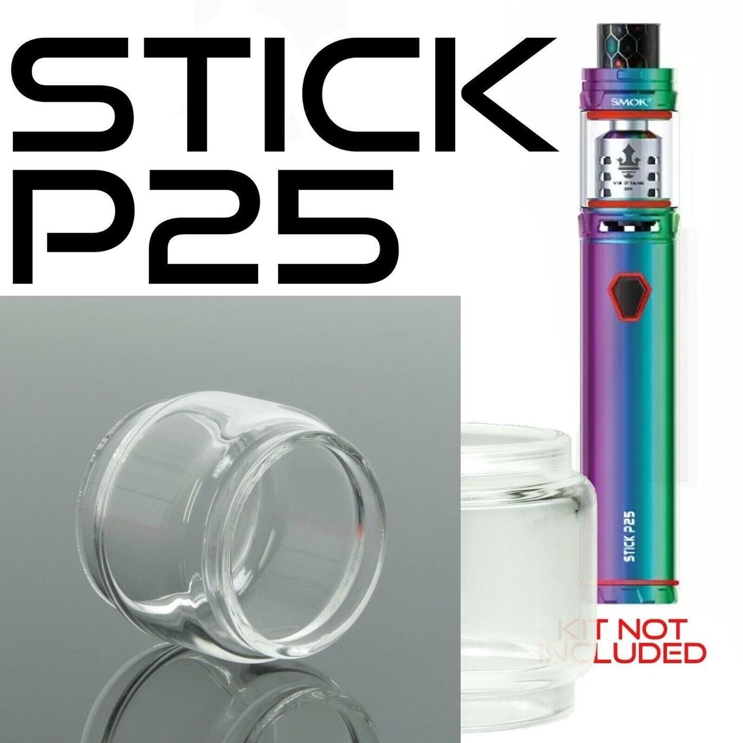 x1 SMOK Bubble Glass for Tanks Kits All Vape Models UK Free & same Day Dispatch