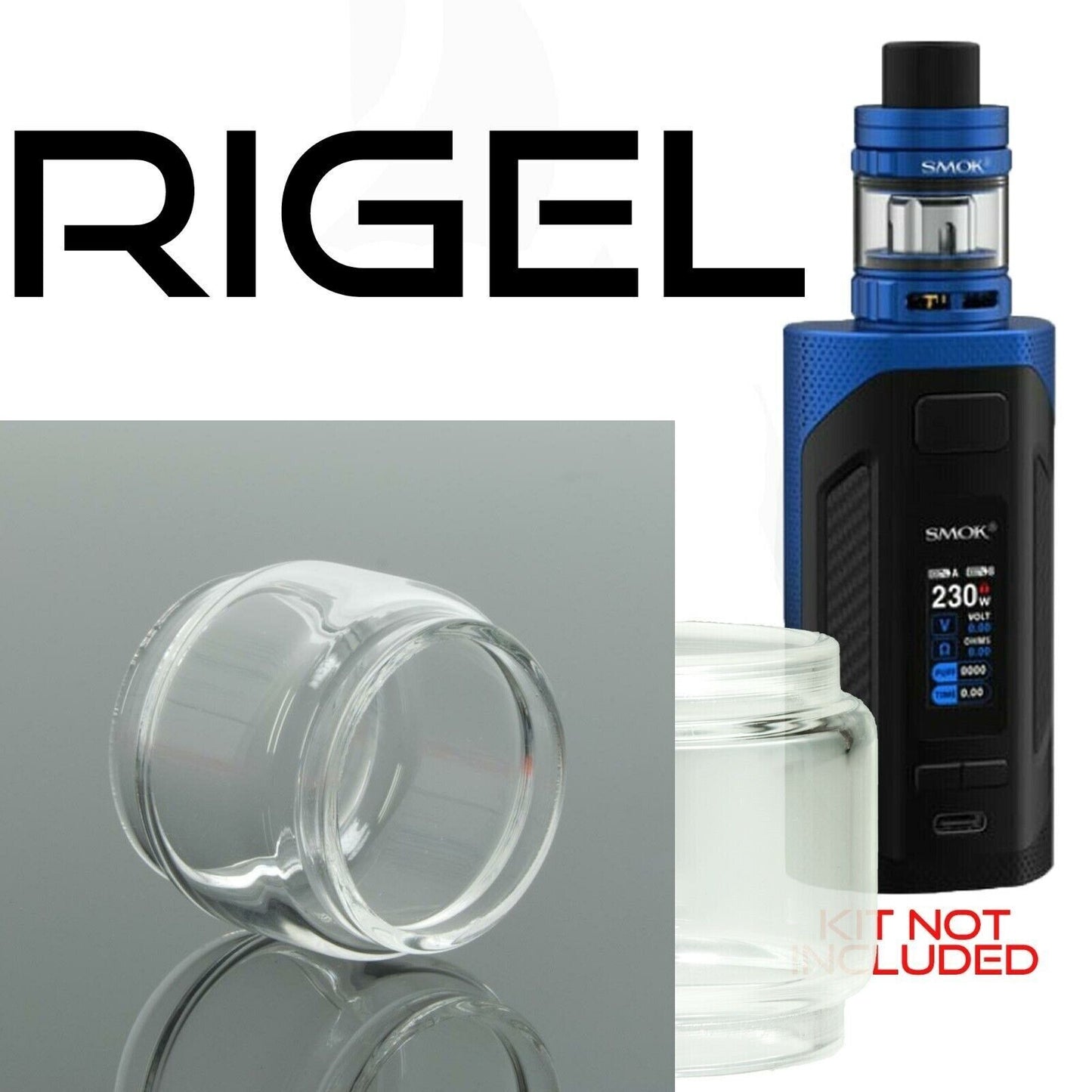 x1 SMOK Bubble Glass for Tanks Kits All Vape Models UK Free & same Day Dispatch