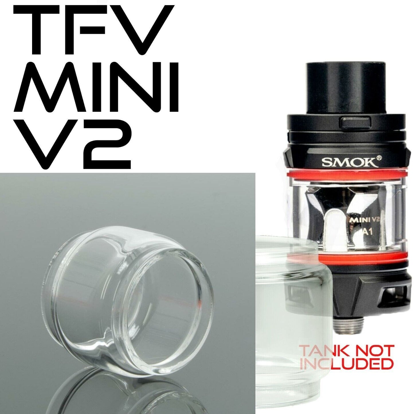 x1 SMOK Bubble Glass for Tanks Kits All Vape Models UK Free & same Day Dispatch
