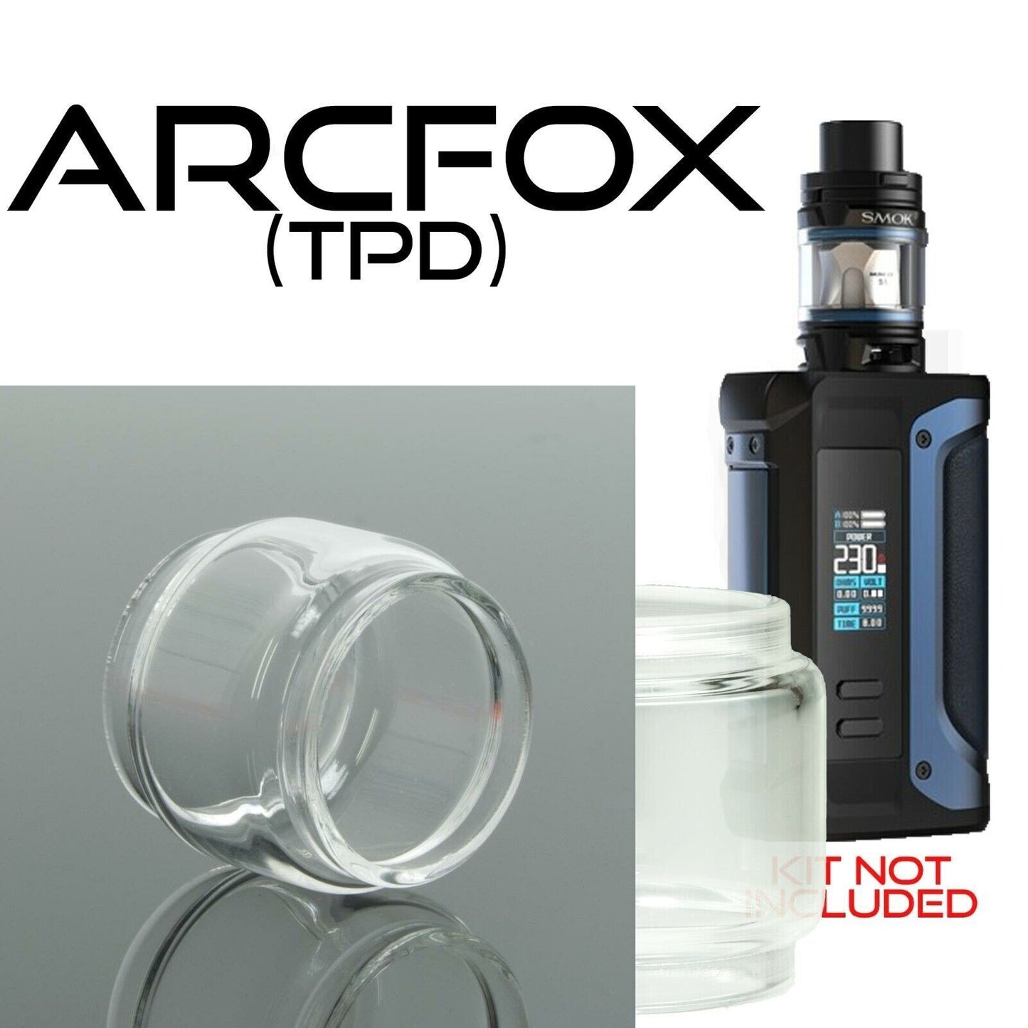 x1 SMOK Bubble Glass for Tanks Kits All Vape Models UK Free & same Day Dispatch