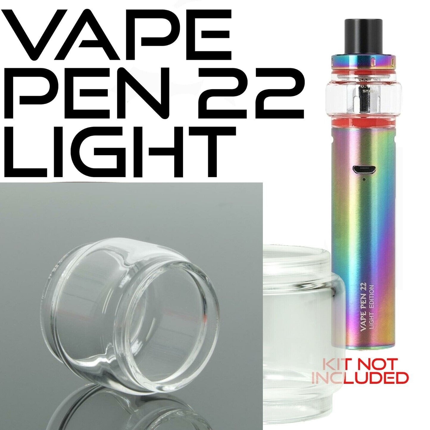 x1 SMOK Bubble Glass for Tanks Kits All Vape Models UK Free & same Day Dispatch