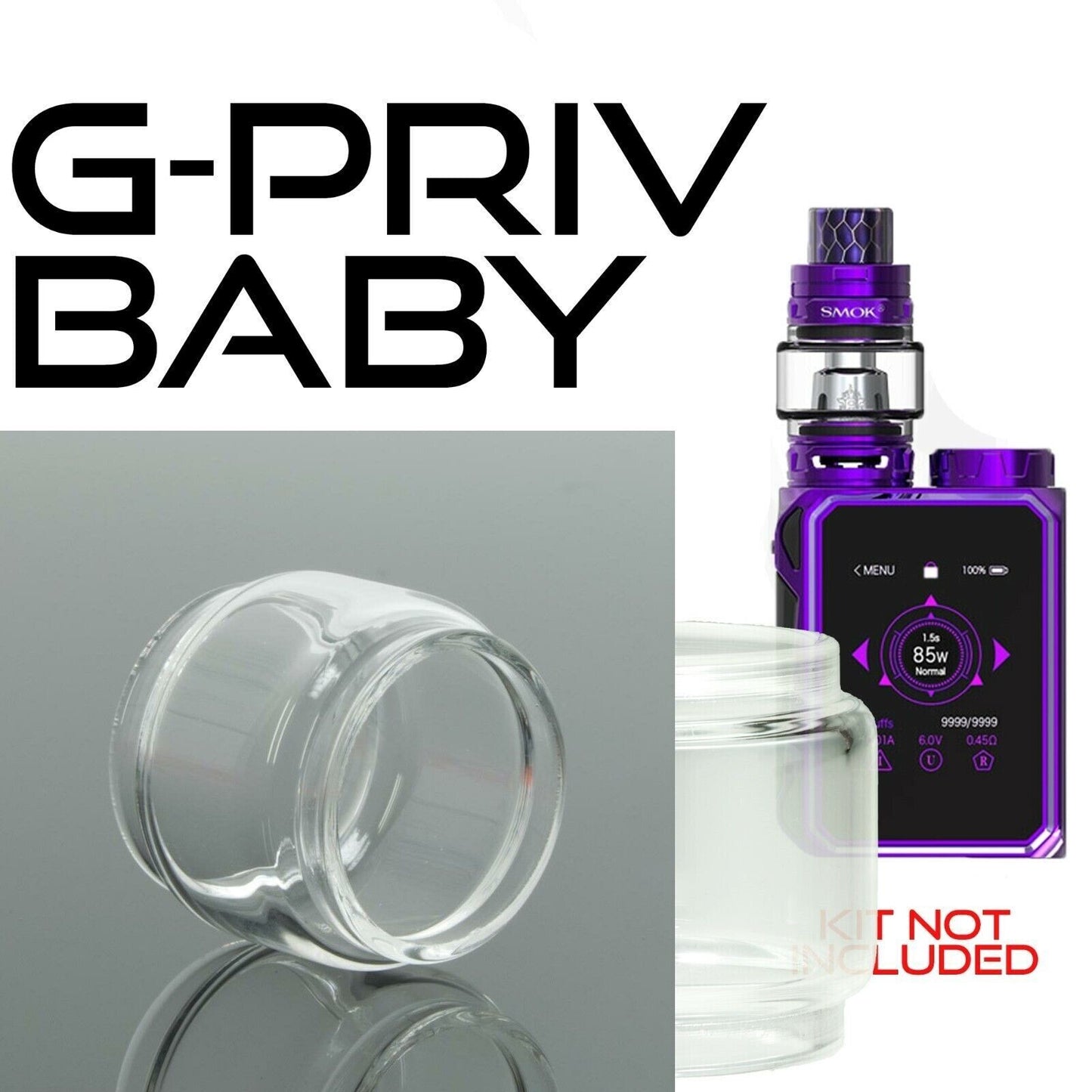 x1 SMOK Bubble Glass for Tanks Kits All Vape Models UK Free & same Day Dispatch