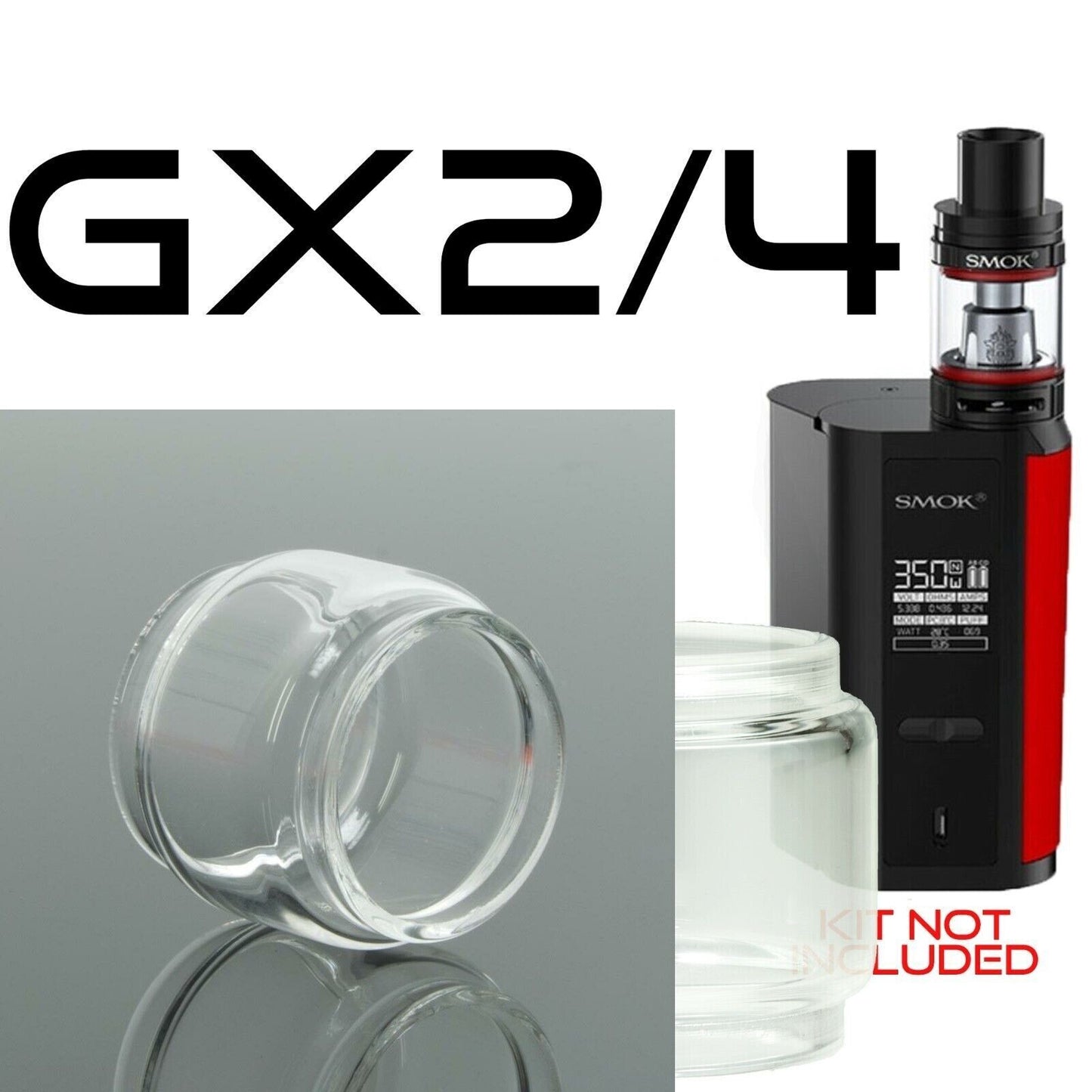 x1 SMOK Bubble Glass for Tanks Kits All Vape Models UK Free & same Day Dispatch