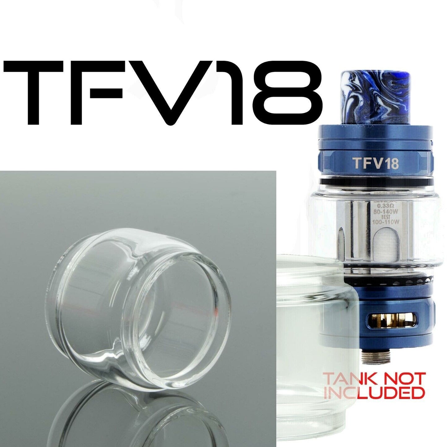 x1 SMOK Bubble Glass for Tanks Kits All Vape Models UK Free & same Day Dispatch