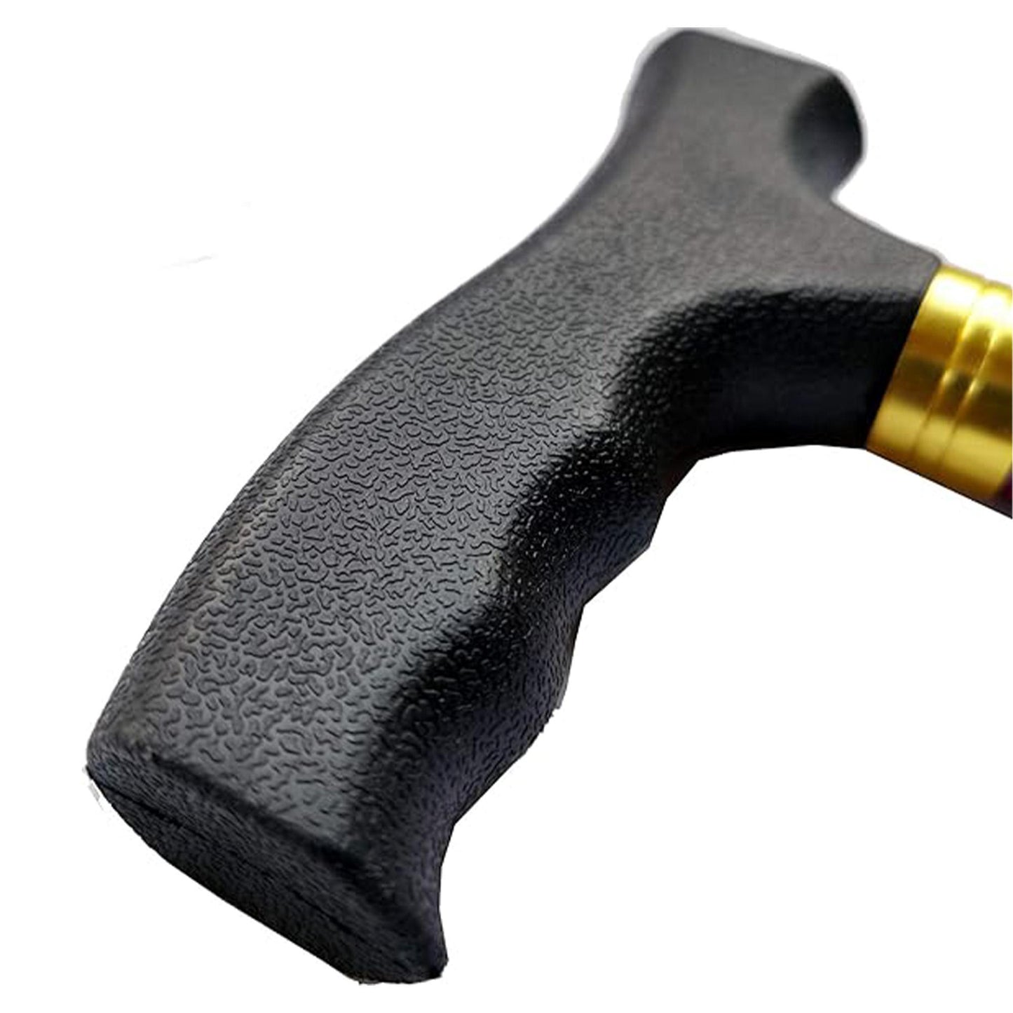 Deluxe Folding Compact 4-part Ladies Walking Stick, Stunning Floral Print with a Unique Ergonomic Easy-Grip Moulded Handle and Adjustable Height Walking Cane for Women - 32.5” – 37”