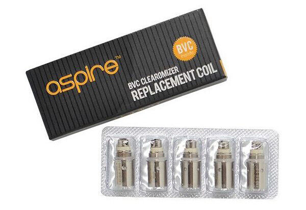 Genuine Aspire BVC Replacement Coils in 1.6|1.8 OHM|K2|K1|ET-S BVC Fast Post UK