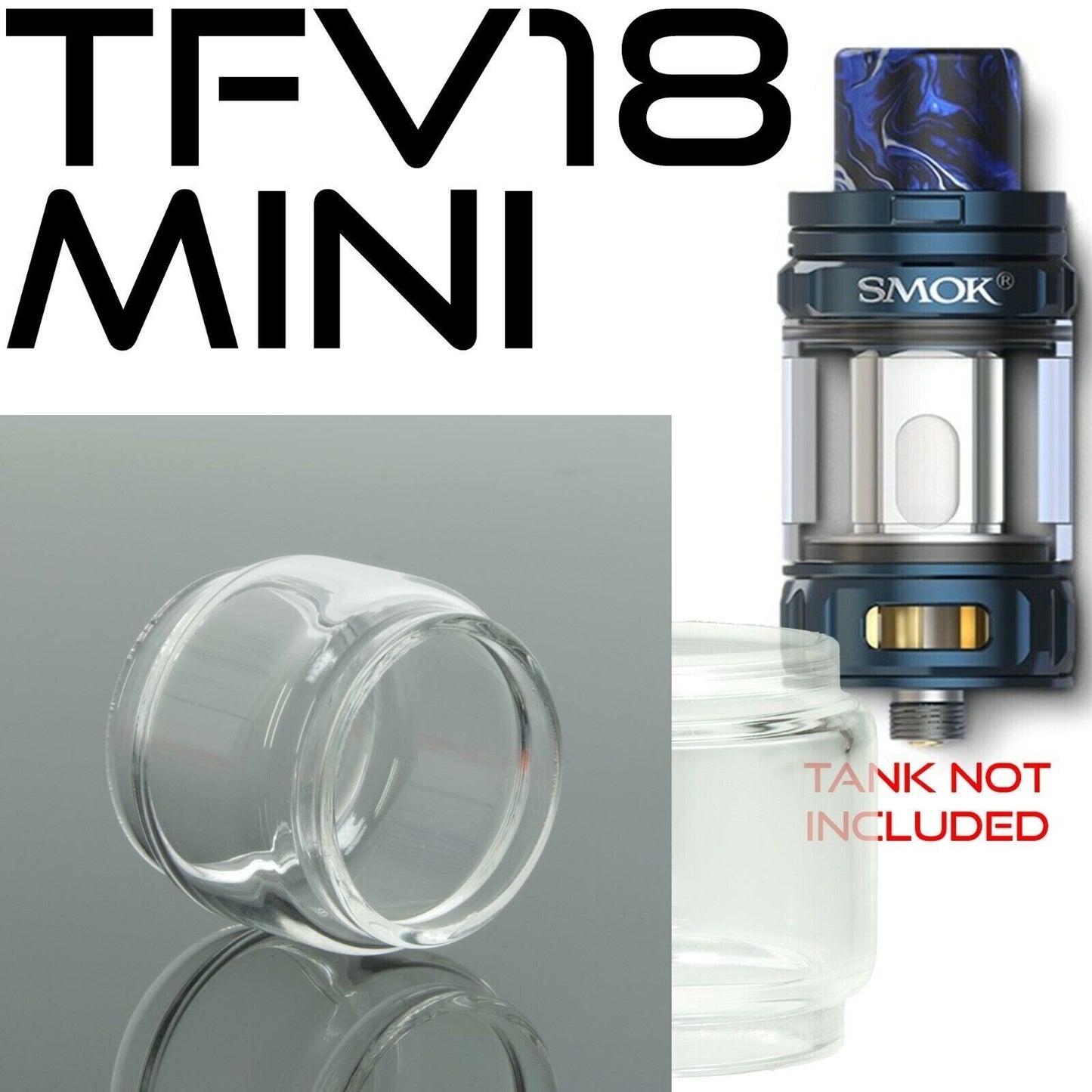 x1 SMOK Bubble Glass for Tanks Kits All Vape Models UK Free & same Day Dispatch