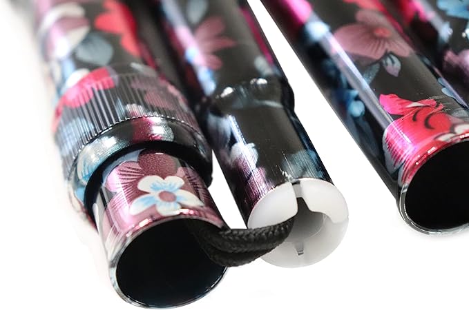 PEPE - Folding Walking Sticks for Women, Floral Walking Sticks for Disabled, Folding Walking Sticks for Ladies, Adjustable Walking Cane for Women, Foldable Walking Stick, Walking Stick Floral