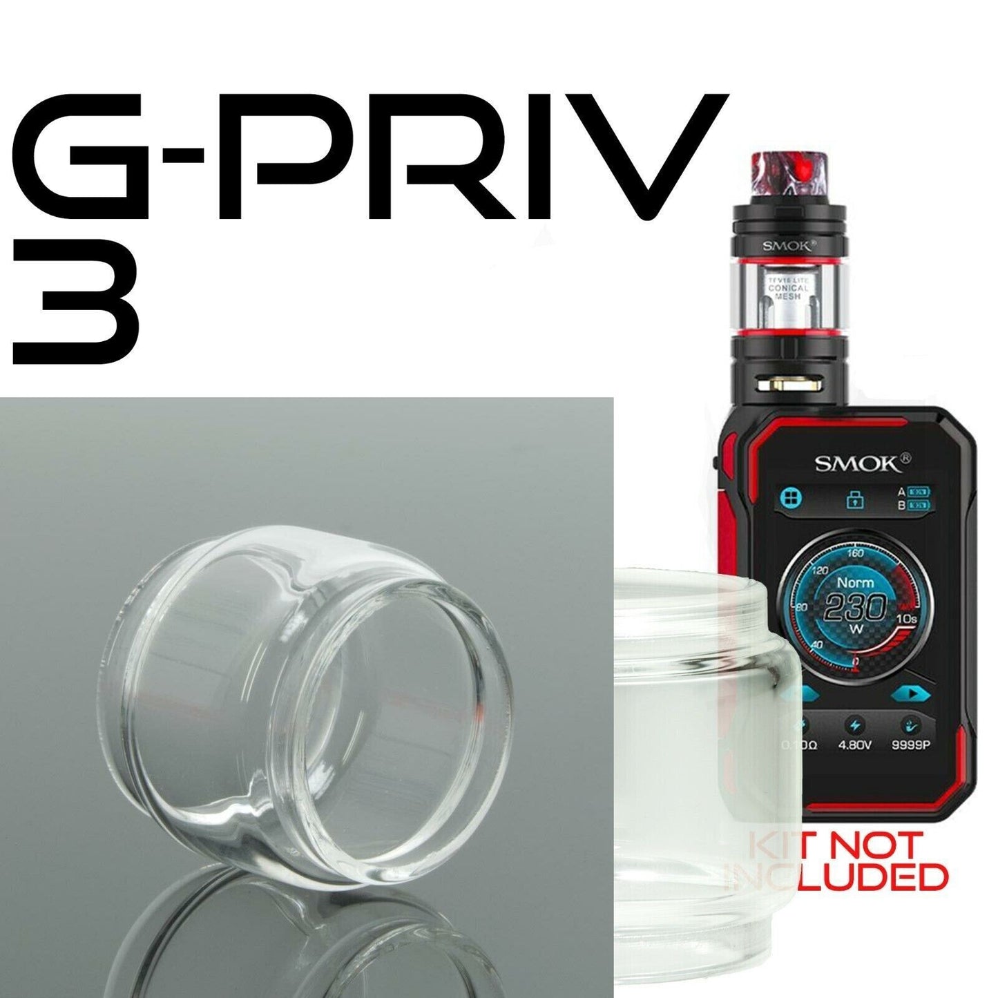 x1 SMOK Bubble Glass for Tanks Kits All Vape Models UK Free & same Day Dispatch