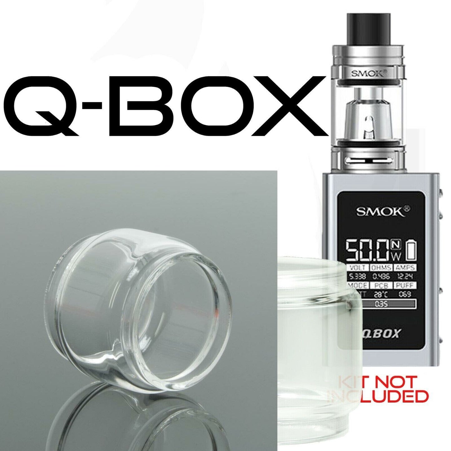 x1 SMOK Bubble Glass for Tanks Kits All Vape Models UK Free & same Day Dispatch