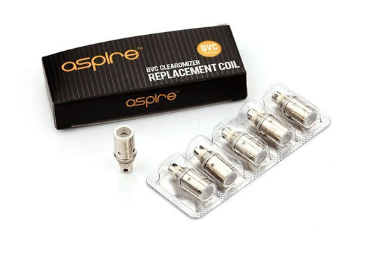 Genuine Aspire BVC Replacement Coils in 1.6|1.8 OHM|K2|K1|ET-S BVC Fast Post UK