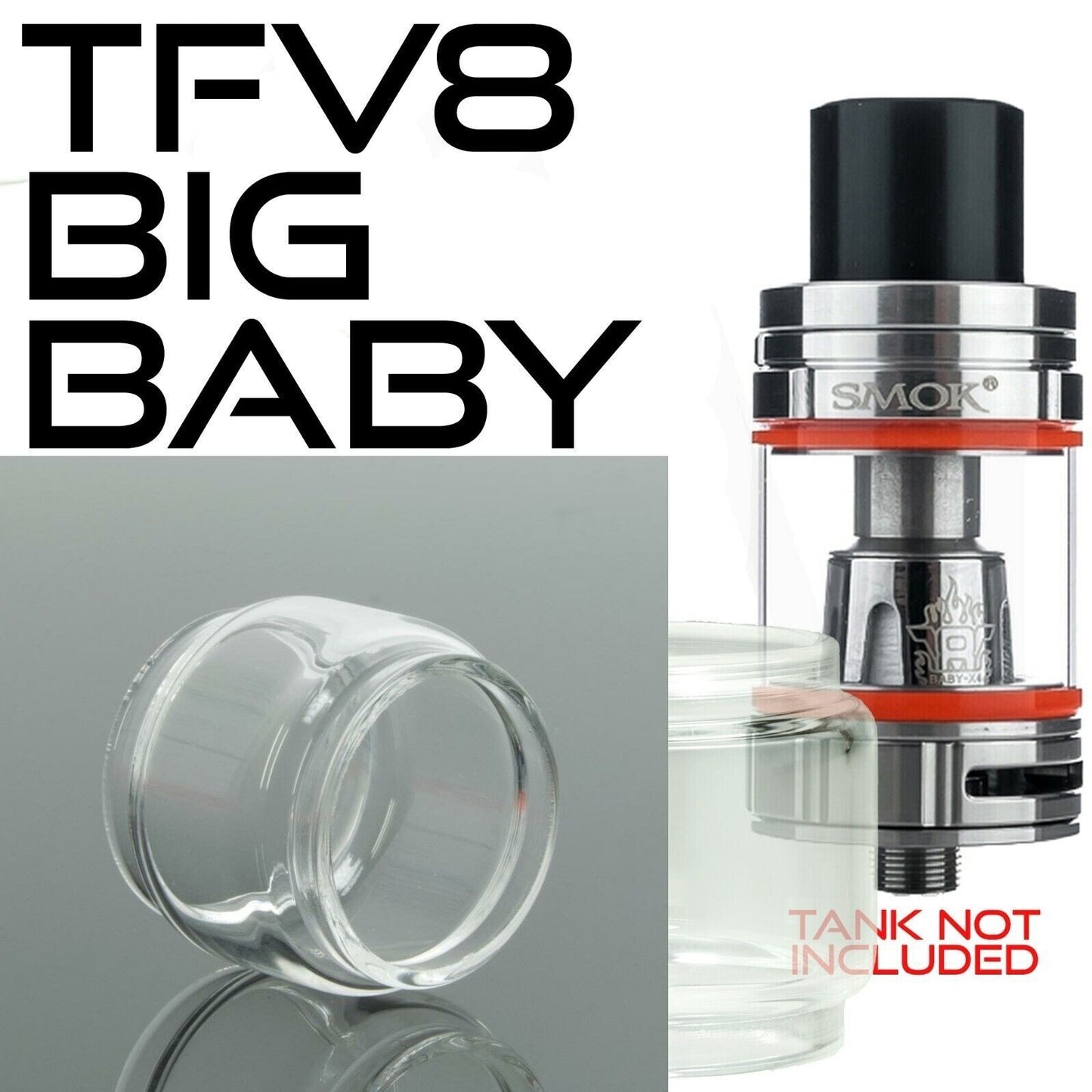 x1 SMOK Bubble Glass for Tanks Kits All Vape Models UK Free & same Day Dispatch