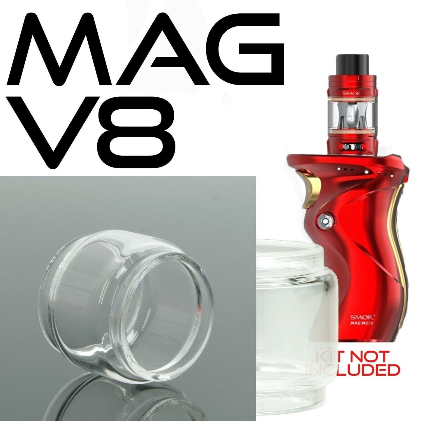 x1 SMOK Bubble Glass for Tanks Kits All Vape Models UK Free & same Day Dispatch