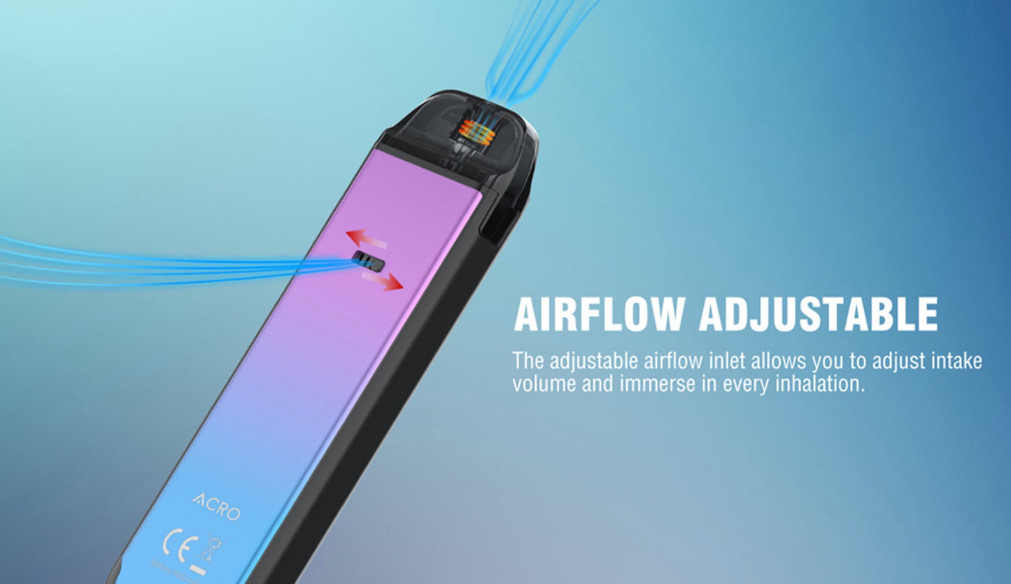 Smok ACRO Kit - Explore Versatility with 5-25W Output Range - 1000mAh Battery