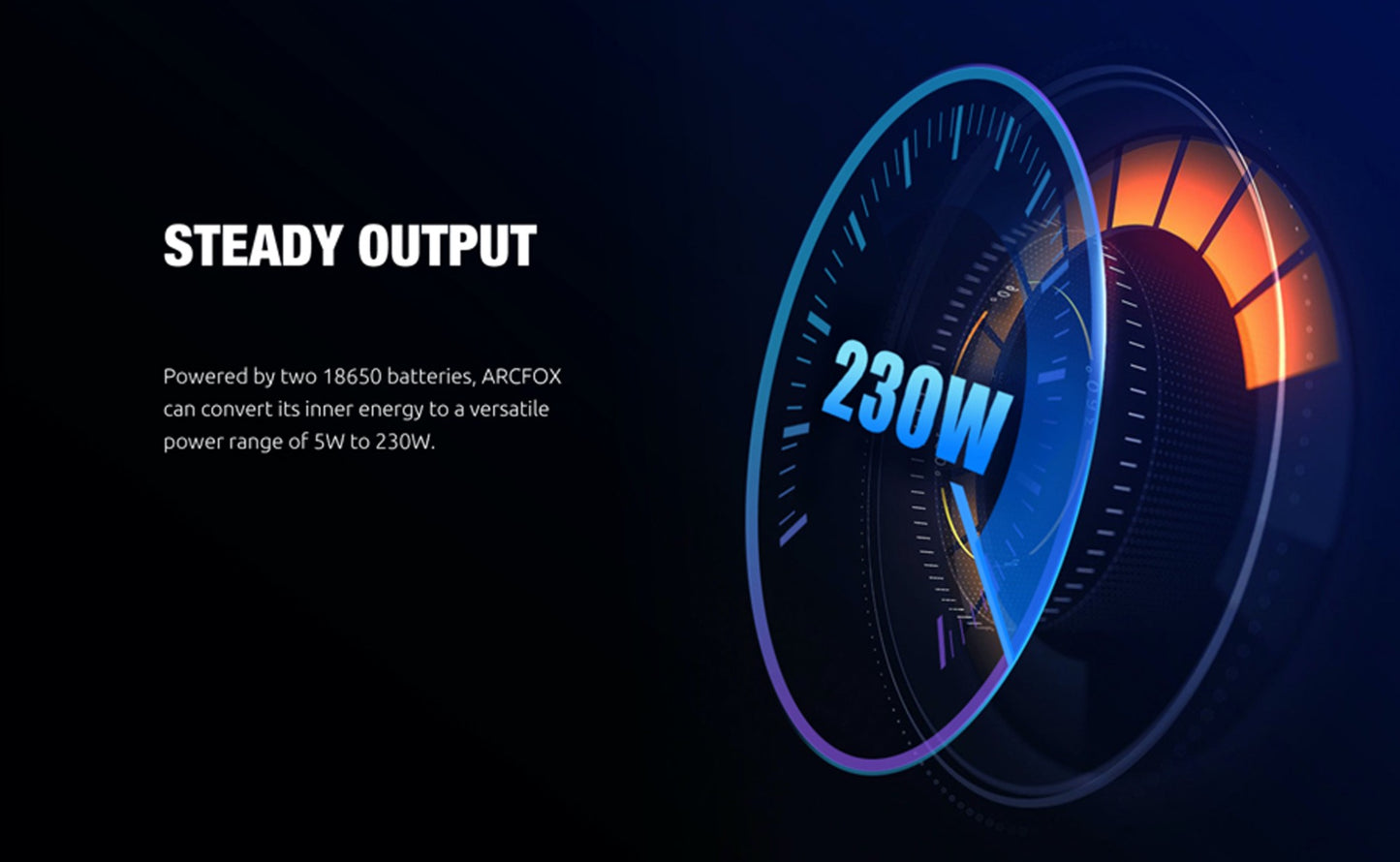Smok Arcfox Kit - Unleash Quick-Fire Power with 230W & Dual 18650 Batteries