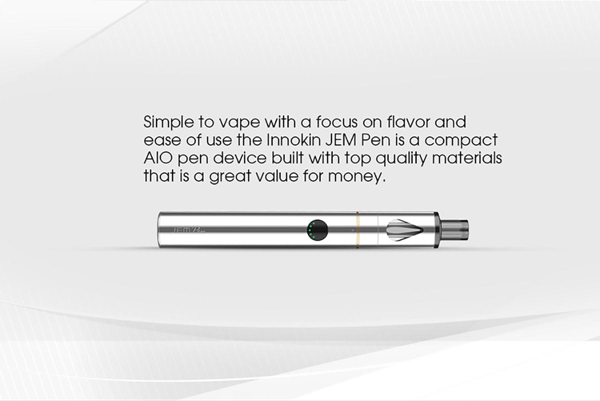 Innokin Jem Pen Kit - Stylish Simplicity for Flavorful Vaping - 1000mAh Battery