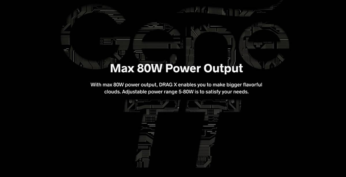 VooPoo Drag X Pod Kit - Versatile Performance 80W Output - 18650 Battery