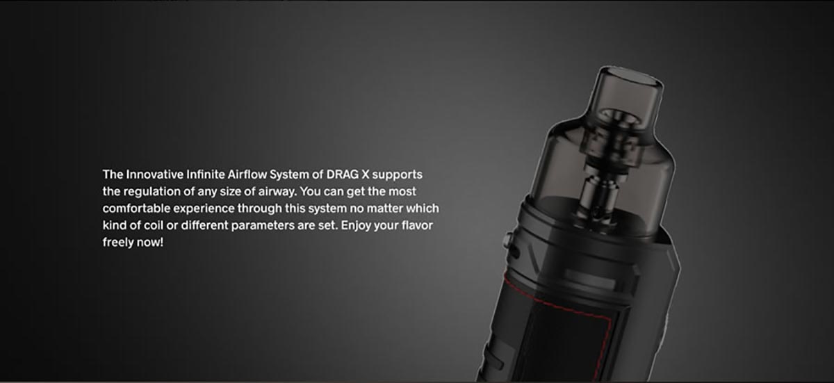 VooPoo Drag X Pod Kit - Versatile Performance 80W Output - 18650 Battery