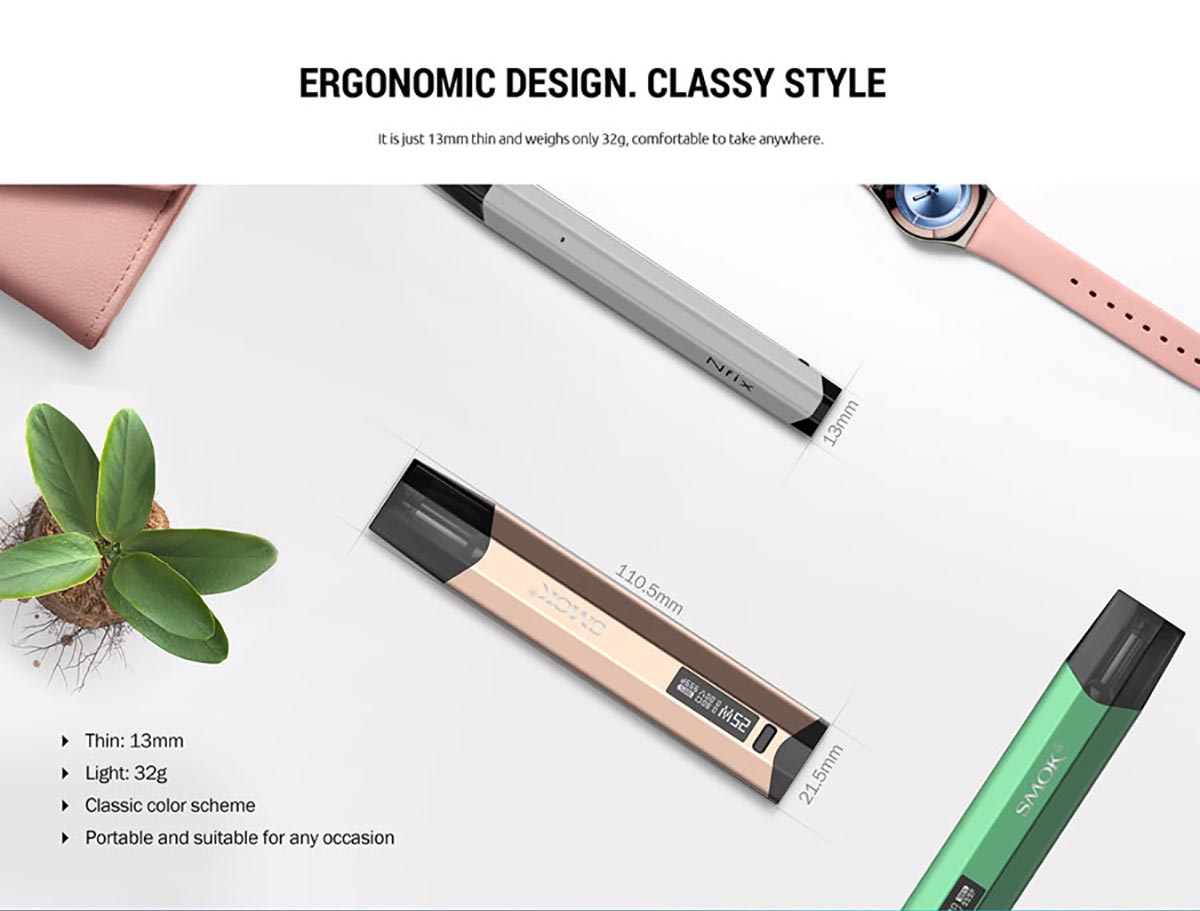 Smok Nfix Pod Kit - Embrace Simplicity & Elegance - 700mAh Battery - 1W to 25W Power Output