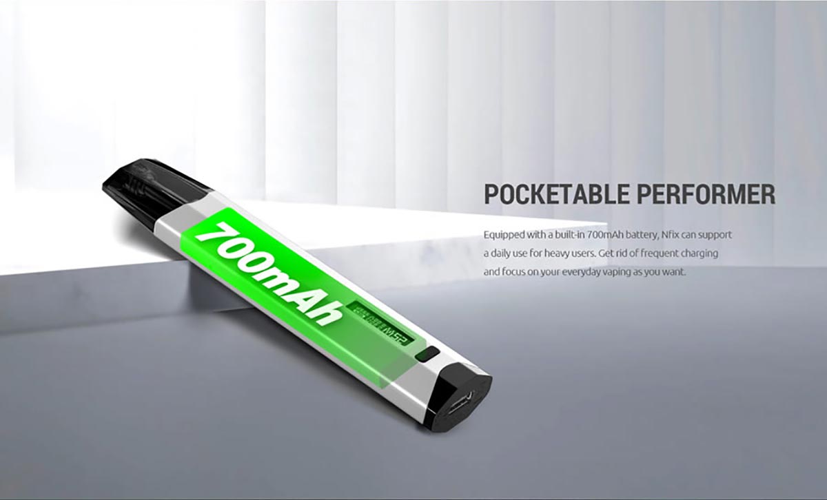 Smok Nfix Pod Kit - Embrace Simplicity & Elegance - 700mAh Battery - 1W to 25W Power Output