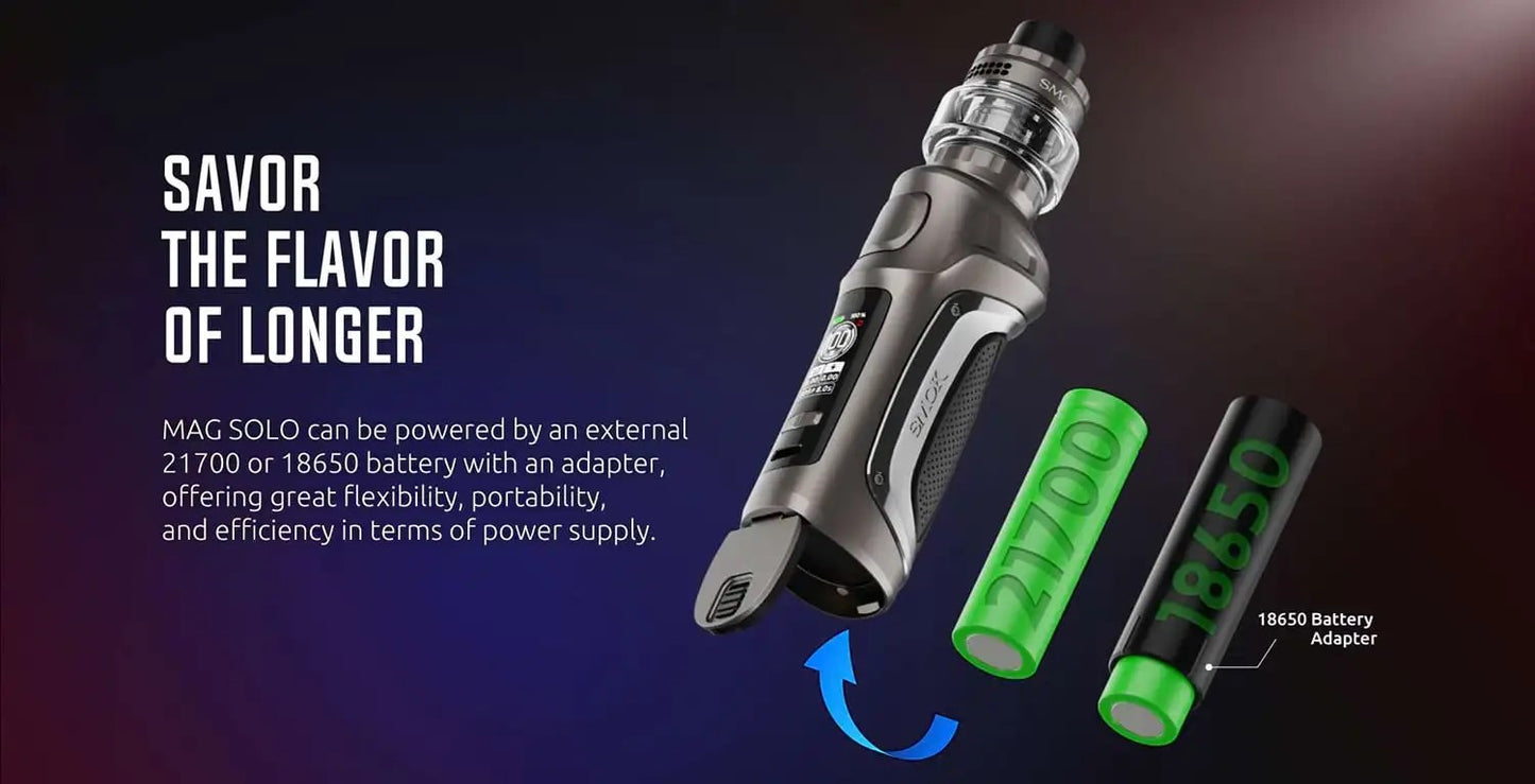 Smok Mag Solo Kit - Unleash Power and Style With 100W Power Output - Single 18650/21700 Battery