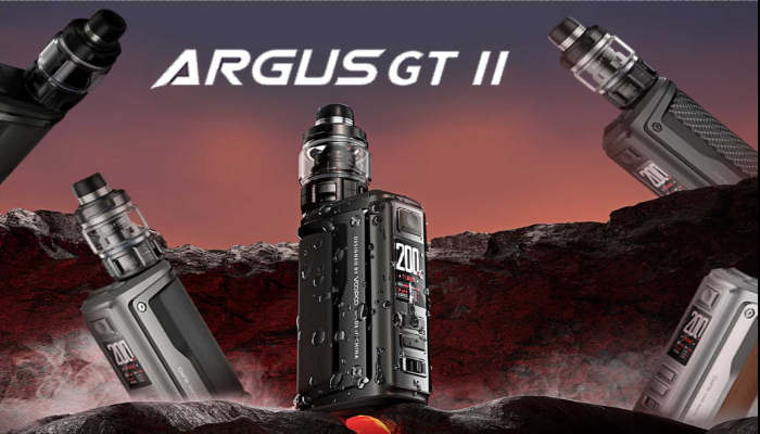 VooPoo Argus GT II Kit - Unleash Power & Style 5-200W Output- Dual 18650 Batteries