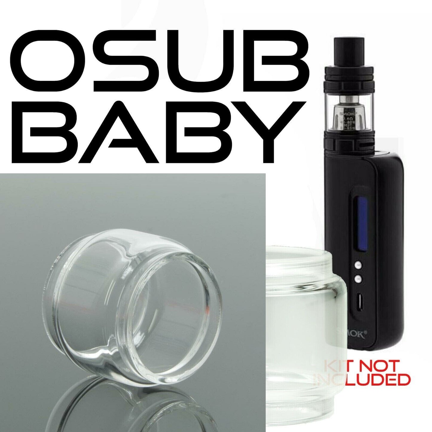 x1 SMOK Bubble Glass for Tanks Kits All Vape Models UK Free & same Day Dispatch