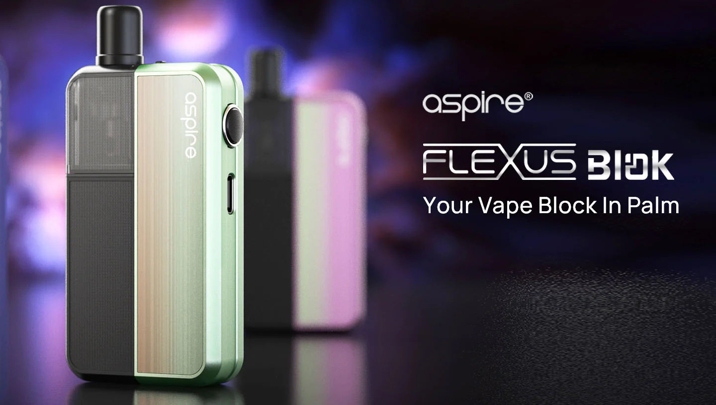 Aspire Flexus Blok Kit - Elevate Your Vaping with 1200mAh Battery & 12W to 18W Power Range