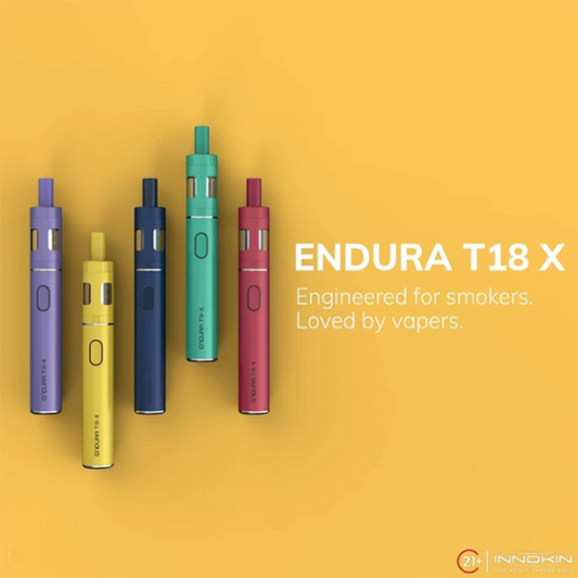 Innokin Endura T18X Vape Kit 1000mAh 2ml Prism T18E Coils Free Fast Dispatch UK