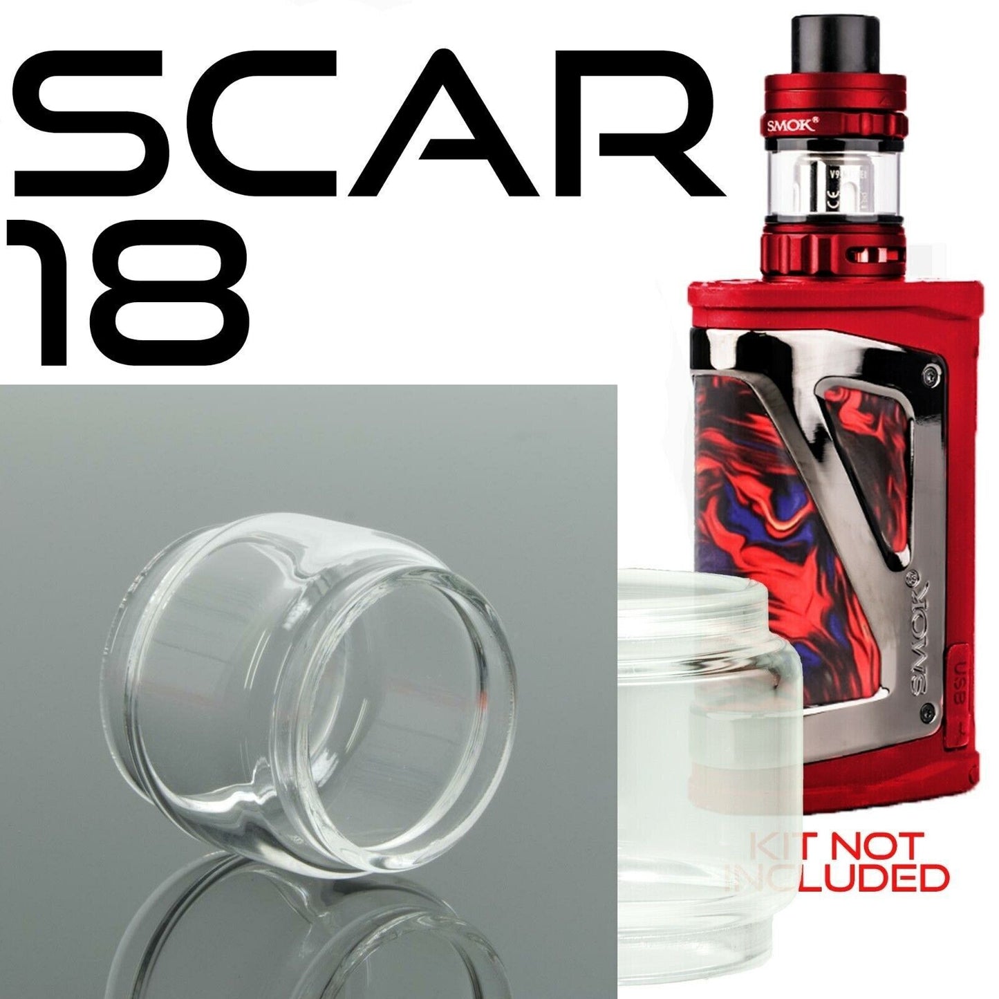 x1 SMOK Bubble Glass for Tanks Kits All Vape Models UK Free & same Day Dispatch