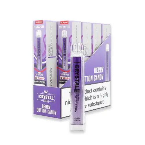 CRYSTAL Bar Vape E-Cig 2ml 2% Nic Salt - Pack of 10