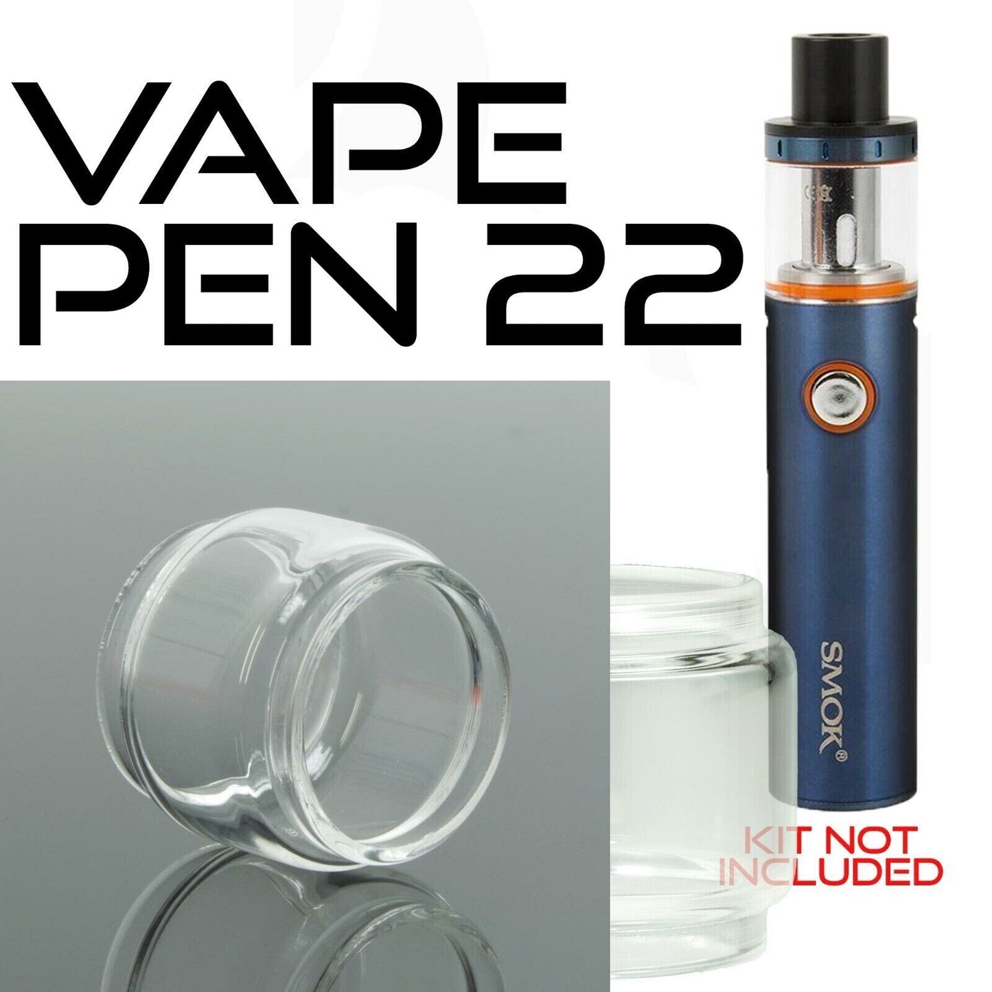 x1 SMOK Bubble Glass for Tanks Kits All Vape Models UK Free & same Day Dispatch