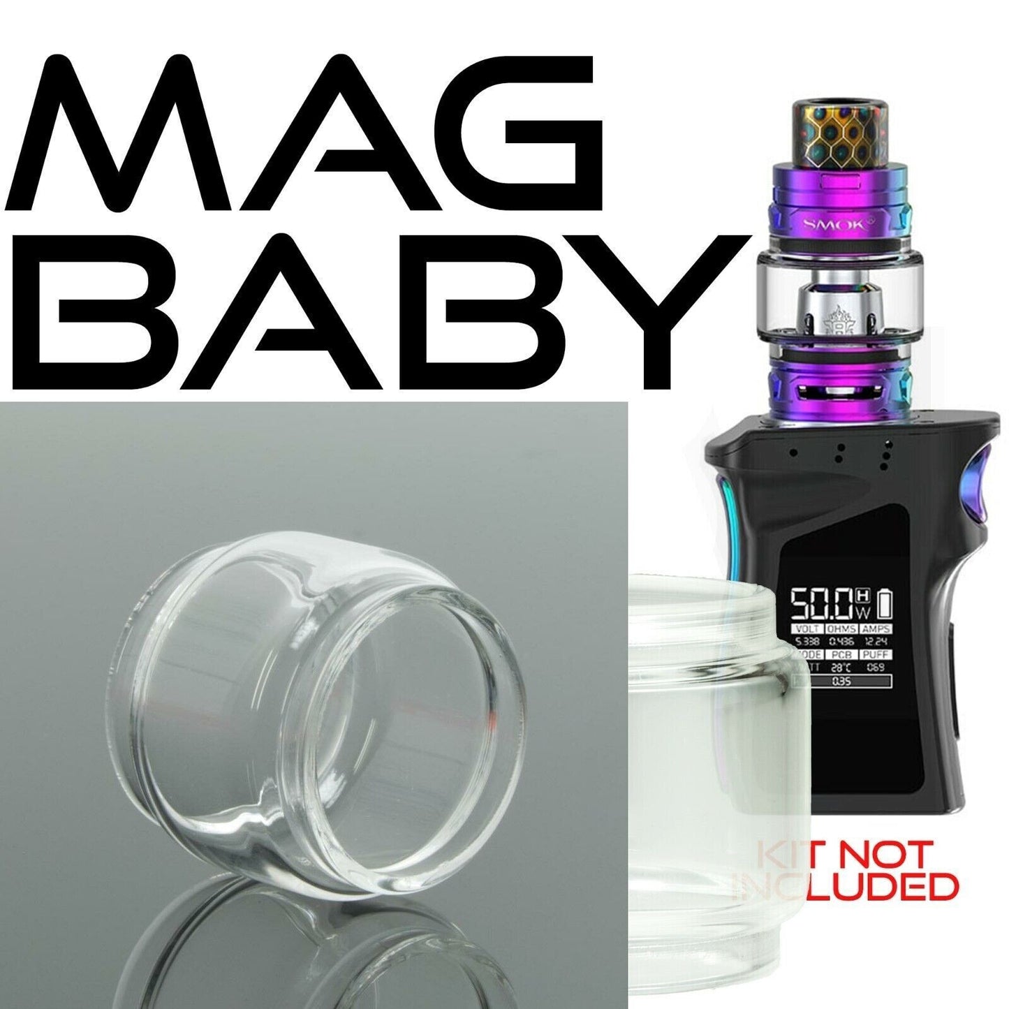 x1 SMOK Bubble Glass for Tanks Kits All Vape Models UK Free & same Day Dispatch