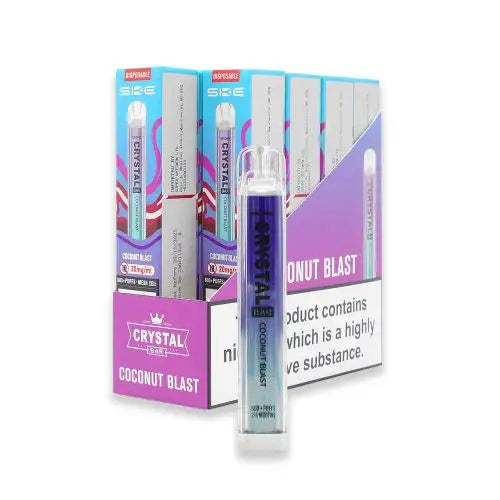 CRYSTAL Bar Vape E-Cig 2ml 2% Nic Salt - Pack of 10