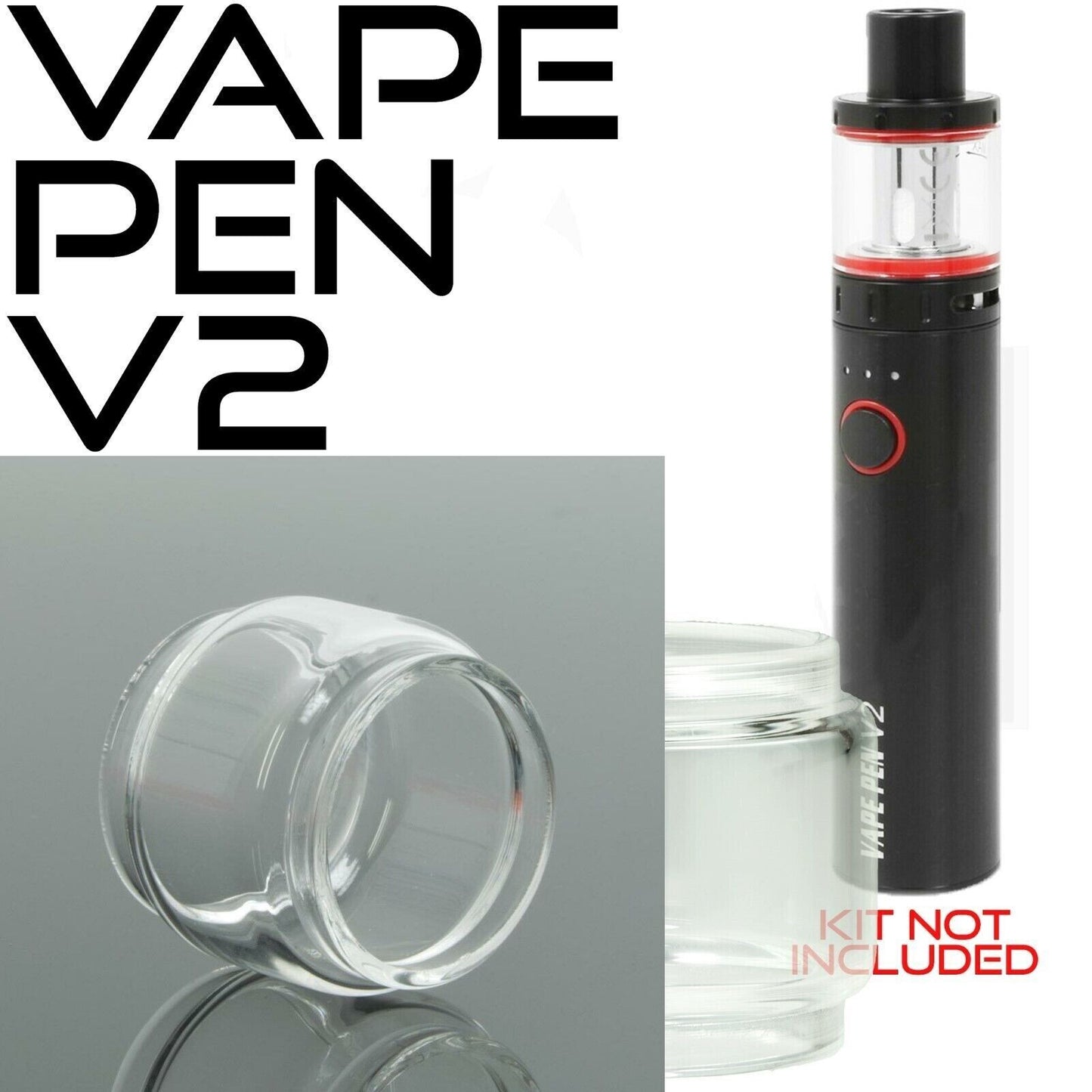 x1 SMOK Bubble Glass for Tanks Kits All Vape Models UK Free & same Day Dispatch