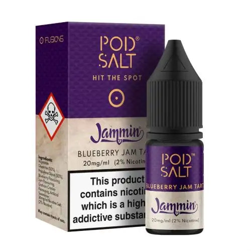 Pod Salt Fusions Jammin Blueberry Jam Tart Nic Salt