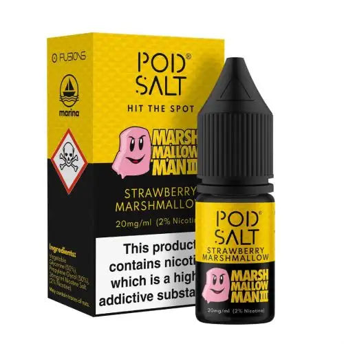 Pod Salt Fusions Marshmallow Man Strawberry Marshmallow Nic Salt