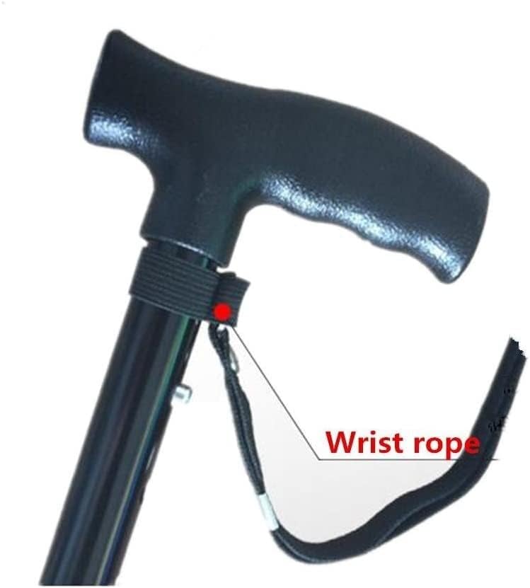 Foldable Walking Stick with Soft Grip Handle - Choose from Black, Red, Magenta, or Blue - Lightweight, Adjustable, Collapsable Walking Sticks