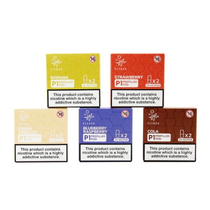 ELFBAR P1 Prefilled Pods - 2x 2ml pre-filled Pods