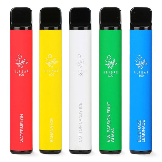 ELFBAR 600 Vape - 20mg Nicotine Strength - 550mAh battrey