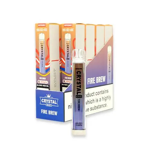 CRYSTAL Bar Vape E-Cig 2ml 2% Nic Salt - Pack of 10