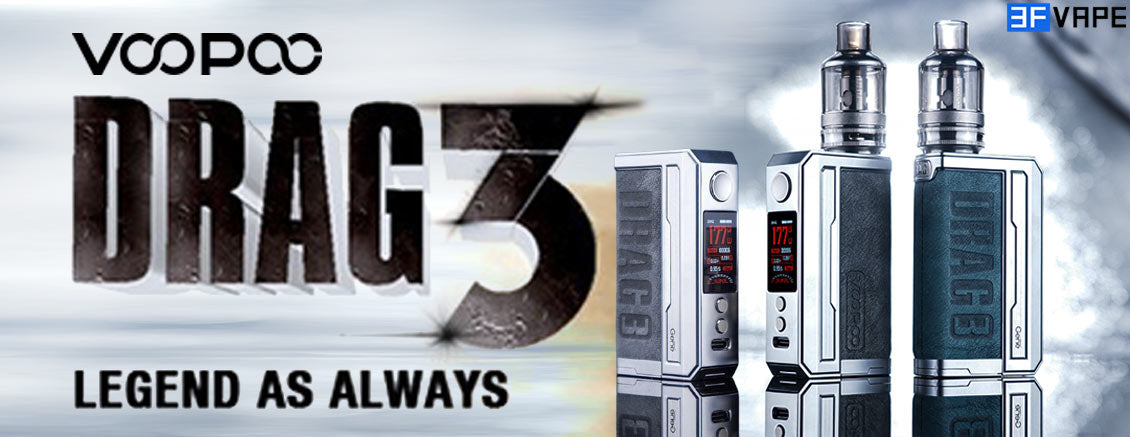 VooPoo Drag 3 TPP-X Kit - Unleash Power with Dual 18650 Batteries