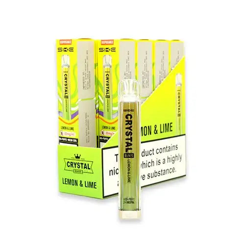 CRYSTAL Bar Vape E-Cig 2ml 2% Nic Salt - Pack of 10