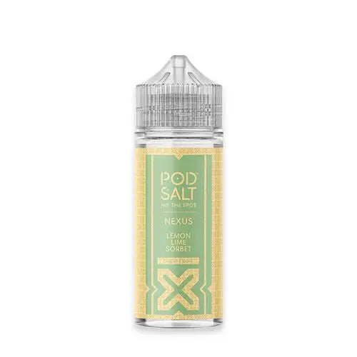 Pod Salt Nexus Lemon Lime Sorbet 100ml Shortfill