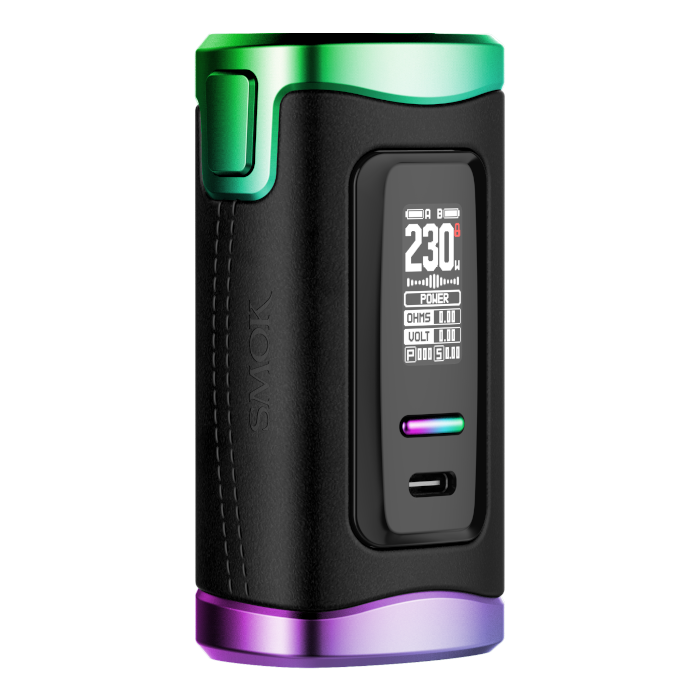 Smok Morph 3 Vape Kit – 230W Output, Dual 18650 Batteries, T-Air Subtank with TA Coils, 0.96” TFT Screen, Zinc-Alloy Chassis