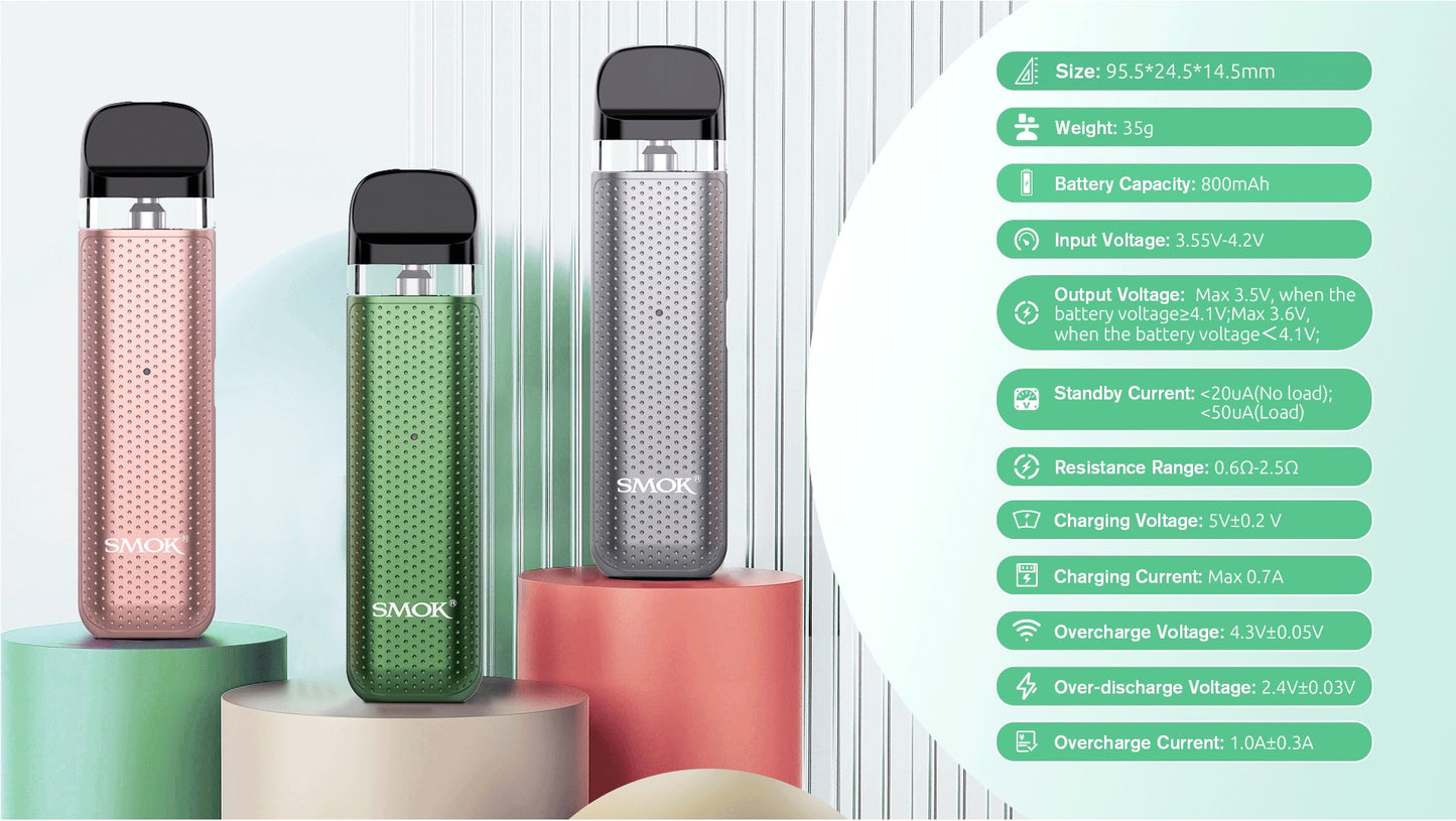 Smok Novo 2C Pod Kit - Elevate Your Vaping Experience Up to 30W Output - Integrated 800mAh Battery