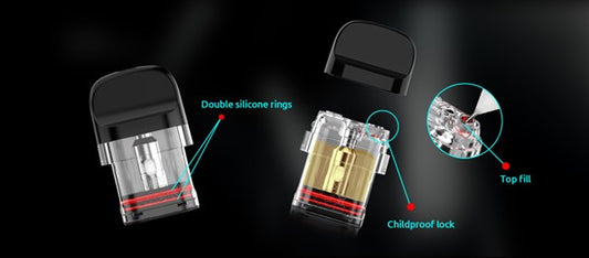 Smok Novo 5 Replacement Pods - 0.7Ω Resistance - Pack of 3 - MTL Vaping