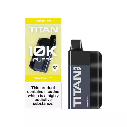 Titan 10K | Pre-Filled Pod Kit | 10,000 Puff | 20mg Nic Salt | 8x 2ml Pods